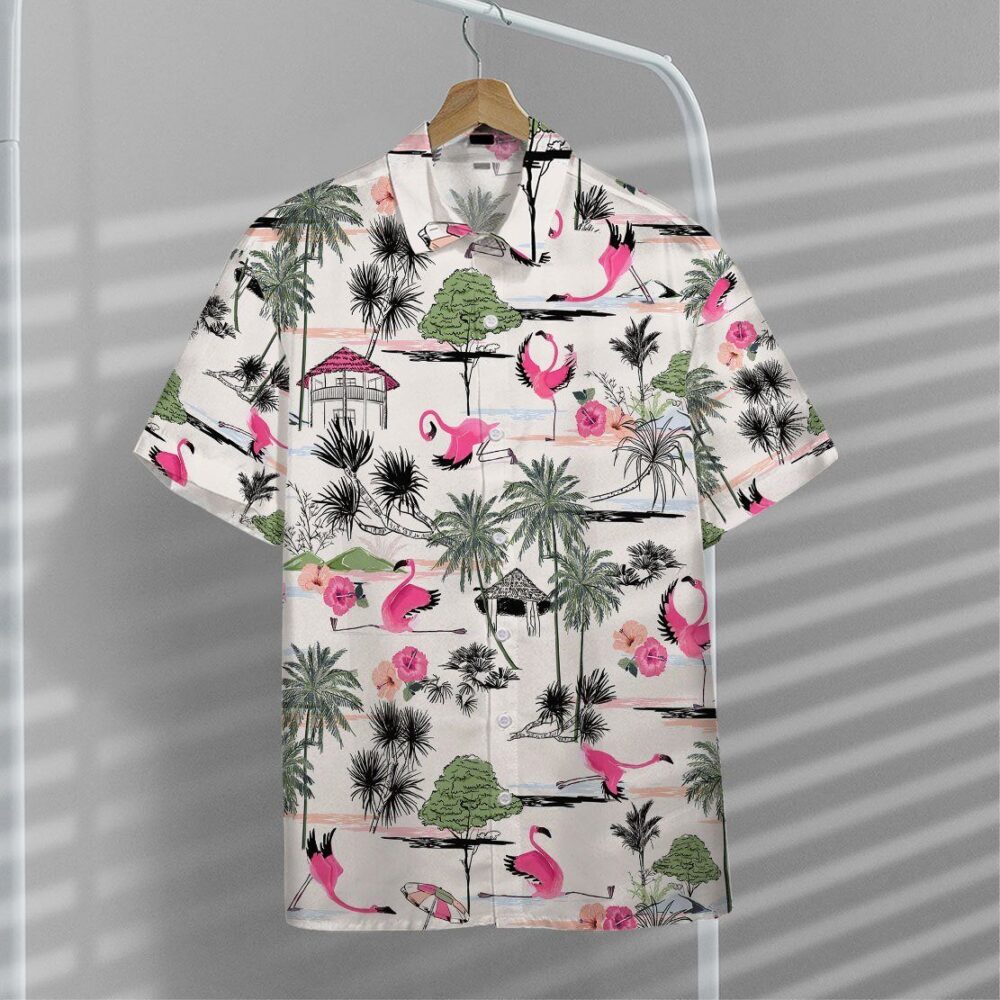 Flamingo Yoga Custom Hawaiian Shirts For Men And Women