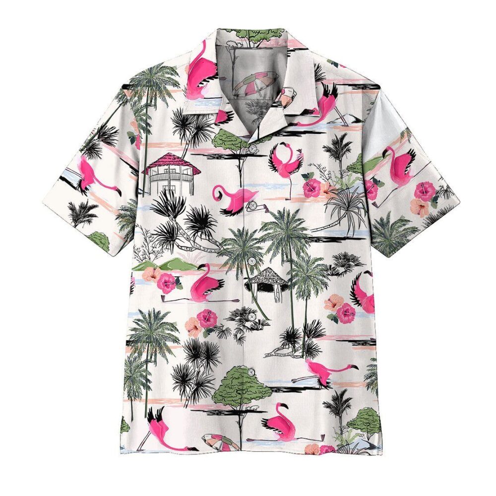 Flamingo Yoga Custom Hawaiian Shirts For Men And Women