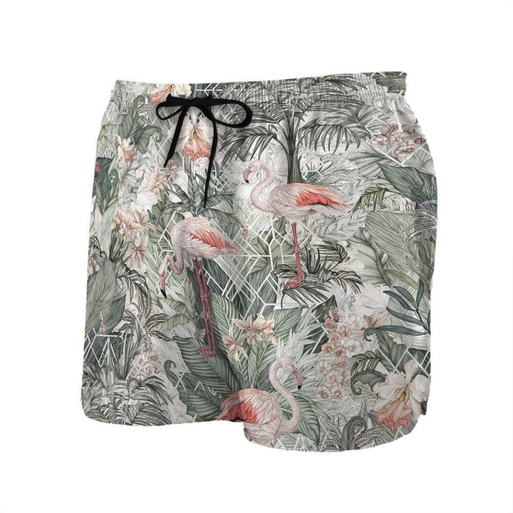 Flamingos Tropical Jungle Hawaii Shirt