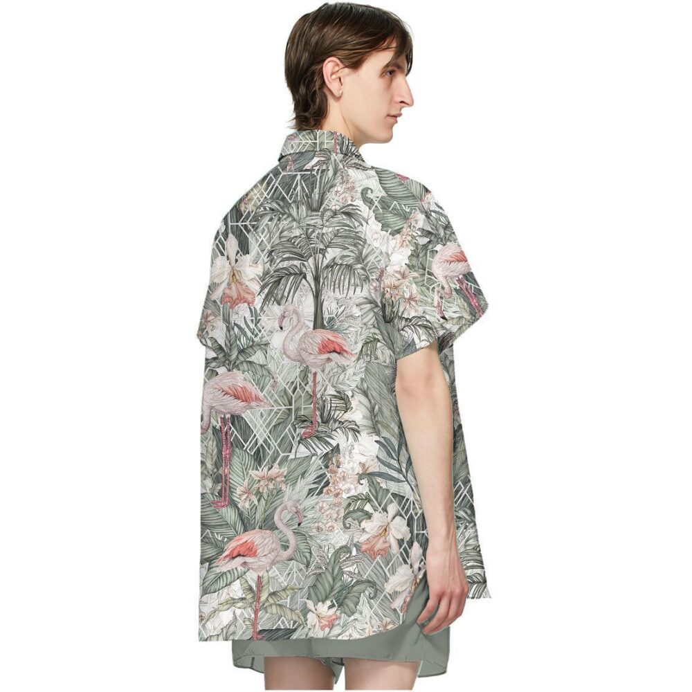 Flamingos Tropical Jungle Hawaii Shirt