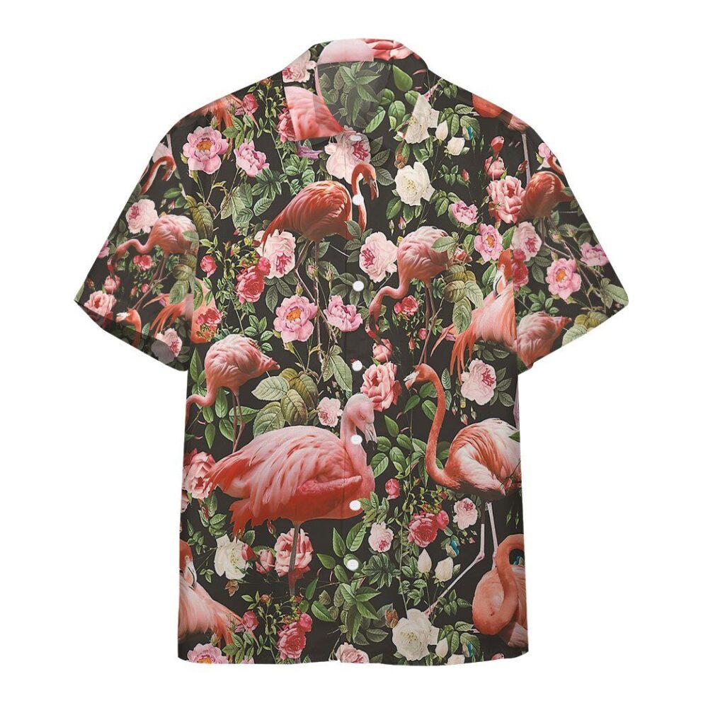 Floral And Flamingo Custom Hawaii Shirt