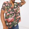 Floral And Flamingo Custom Hawaii Shirt Szfsx