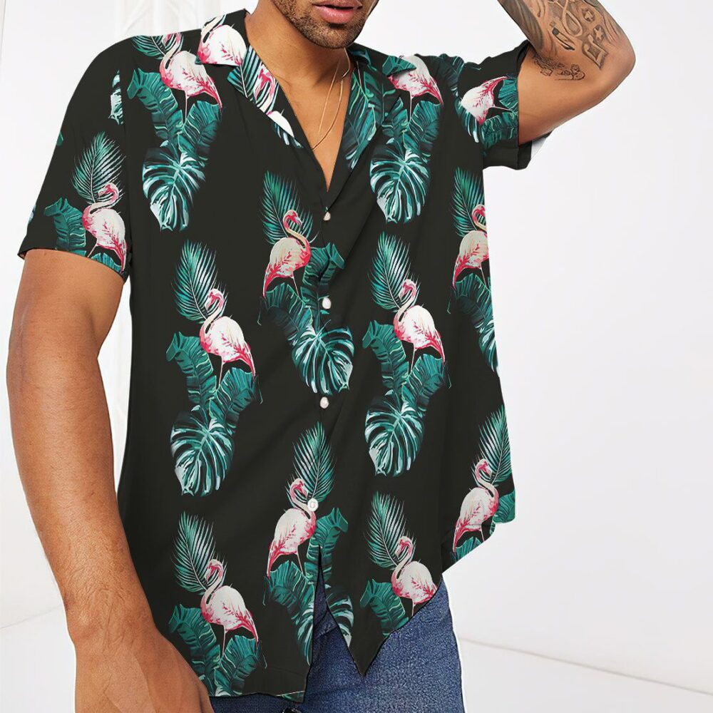 Floral Flamingo Hawaii Shirt