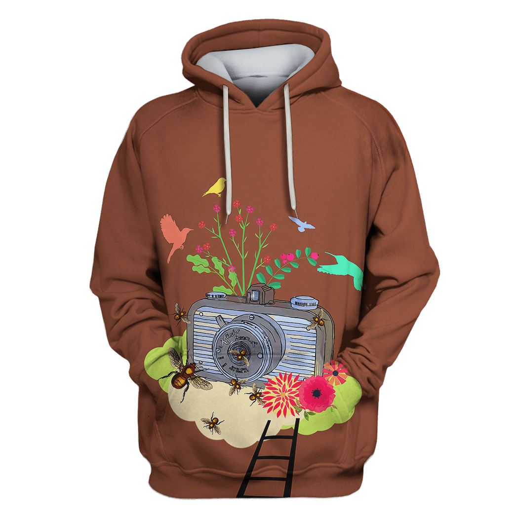 Flower Camera Custom T-Shirt Hoodie Apparel