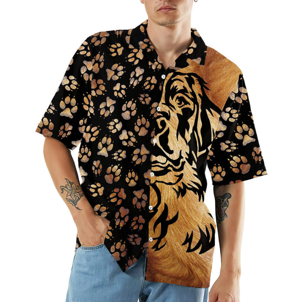 Foot Print Dogs Hawaii Shirt