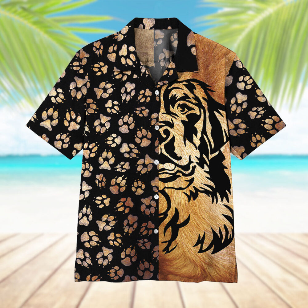 Foot Print Dogs Hawaii Shirt