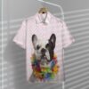 French Bulldog Wearing Hawaiian Lei Custom Hawaii Shirt 4Wr3J