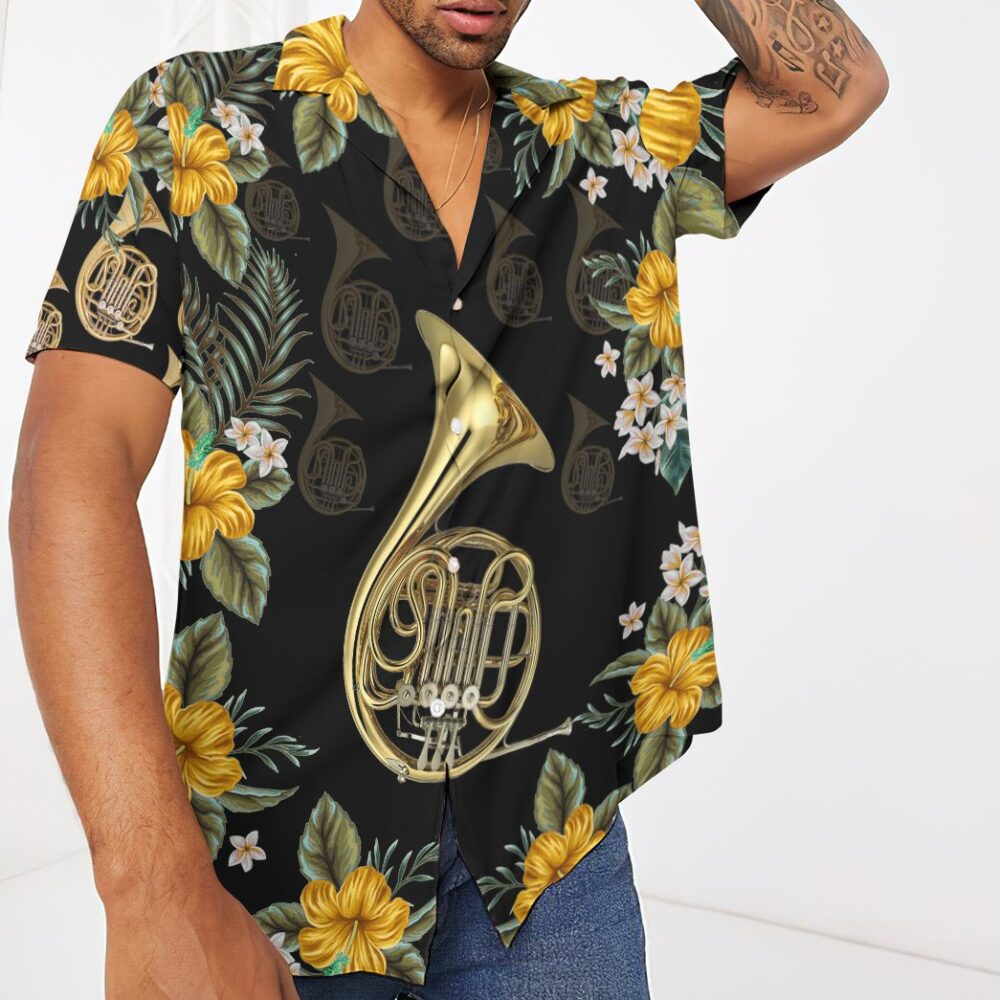 French Horn Hawaii Shirt