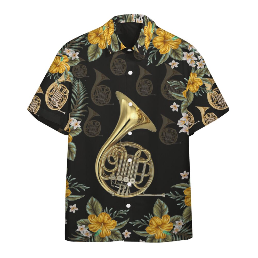 French Horn Hawaii Shirt