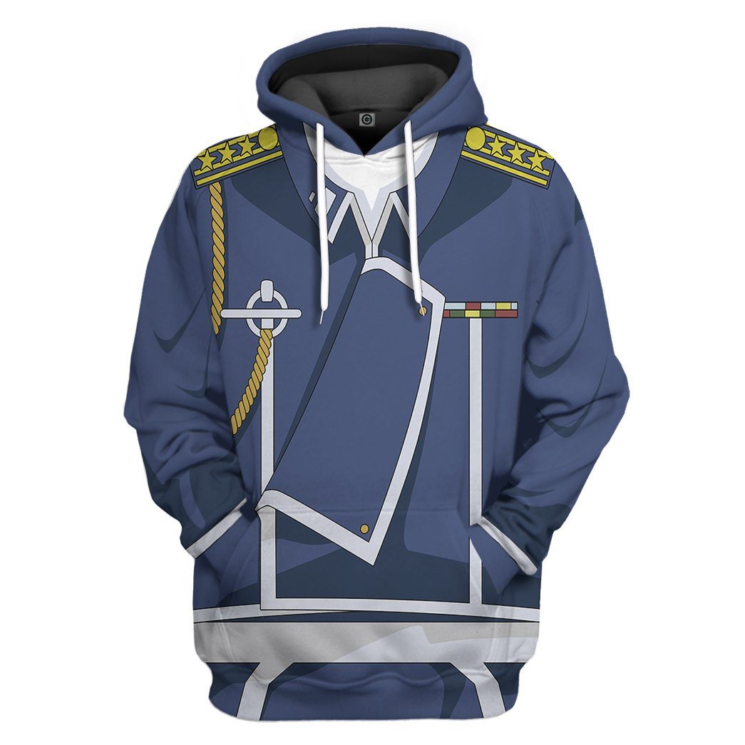 Fullmetal Alchemist Colonel Roy Mustang All Over Print T-Shirt Hoodie Apparel