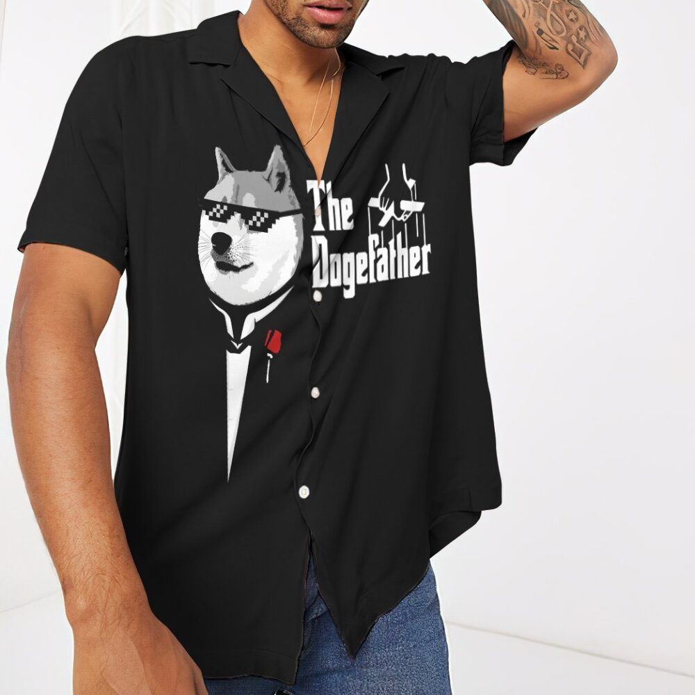 Funny The Dogefather Custom Hawaii Shirt