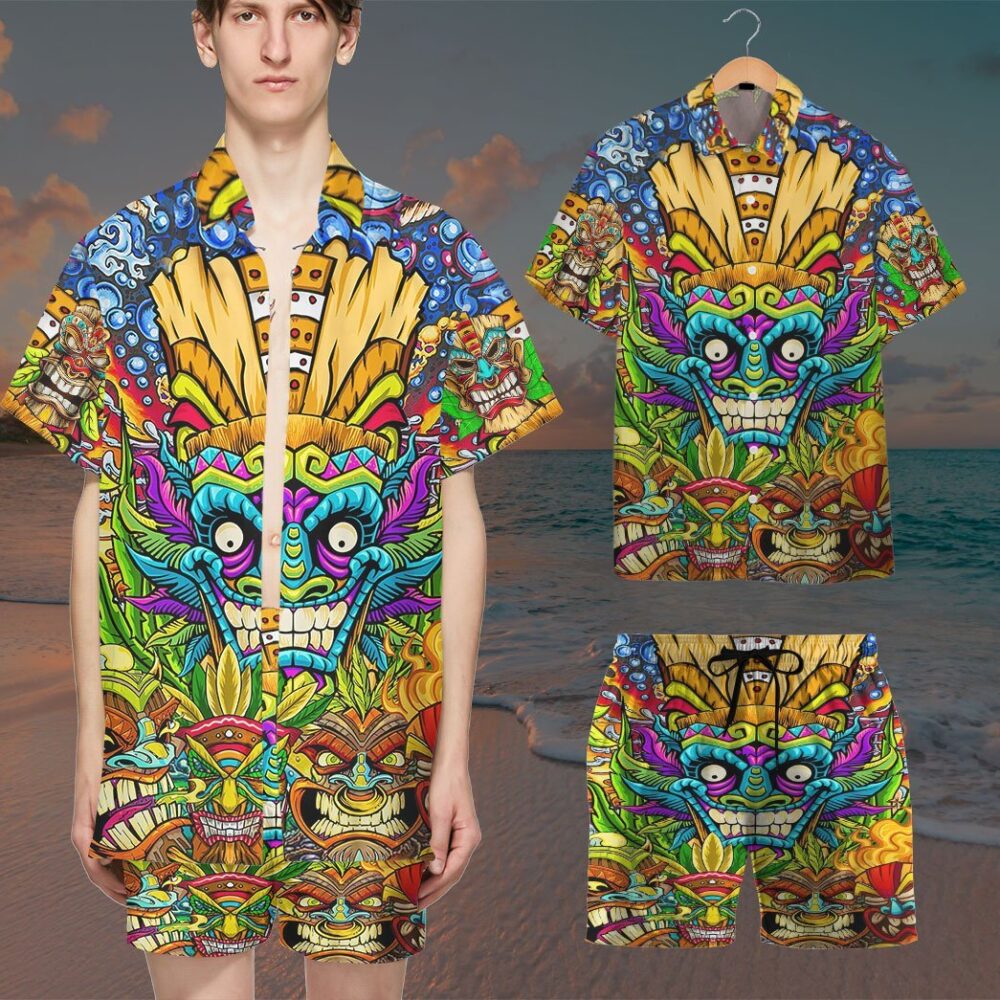 Funny Tiki Custom Short Sleeve Shirt