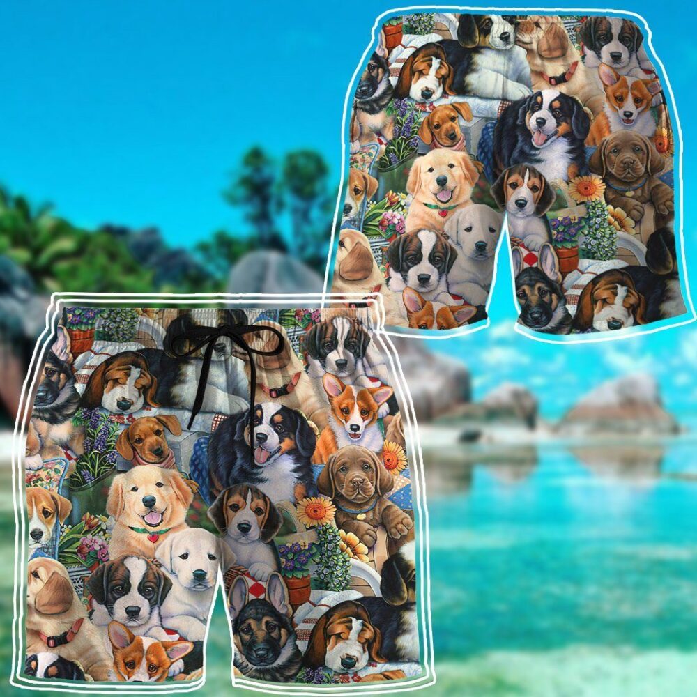 Garden Puppies Custom Short Sleeve Shirt