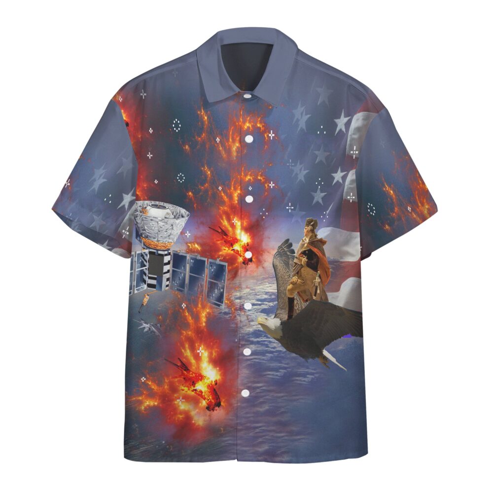 George Washington Defeating Skynet Custom Short Sleeve Shirt