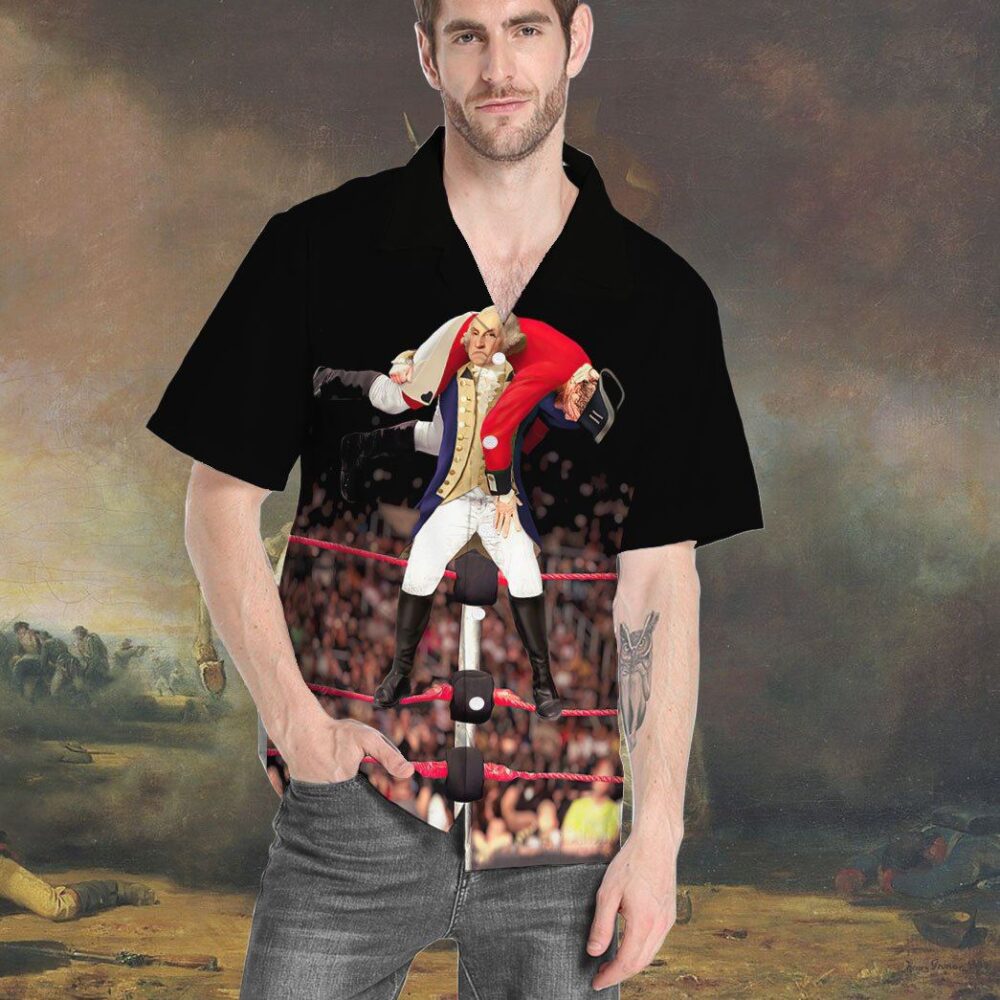 George Washington Fighting Red Coats Custom Short Sleeve Shirt