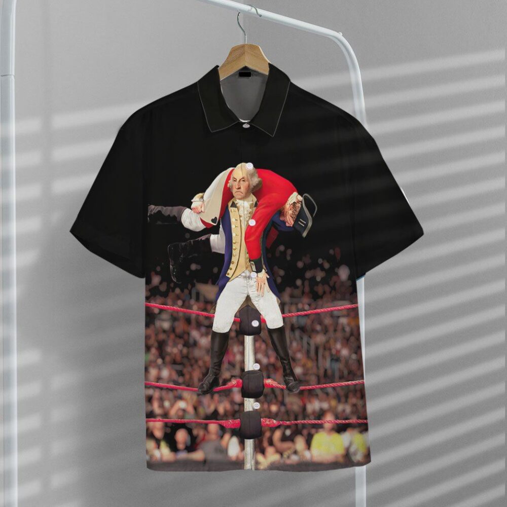 George Washington Fighting Red Coats Custom Short Sleeve Shirt