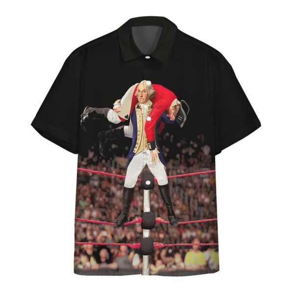 George Washington Fighting Red Coats Custom Short Sleeve Shirt