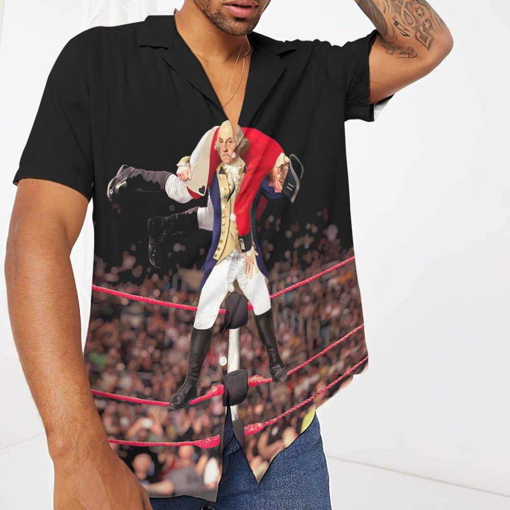 George Washington Fighting Red Coats Custom Short Sleeve Shirt