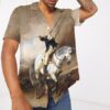 George Washington Taking The Salute At Trenton Custom Short Sleeves Shirt Slxqk