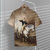 George Washington Taking The Salute At Trenton Custom Short Sleeves Shirt T67W8