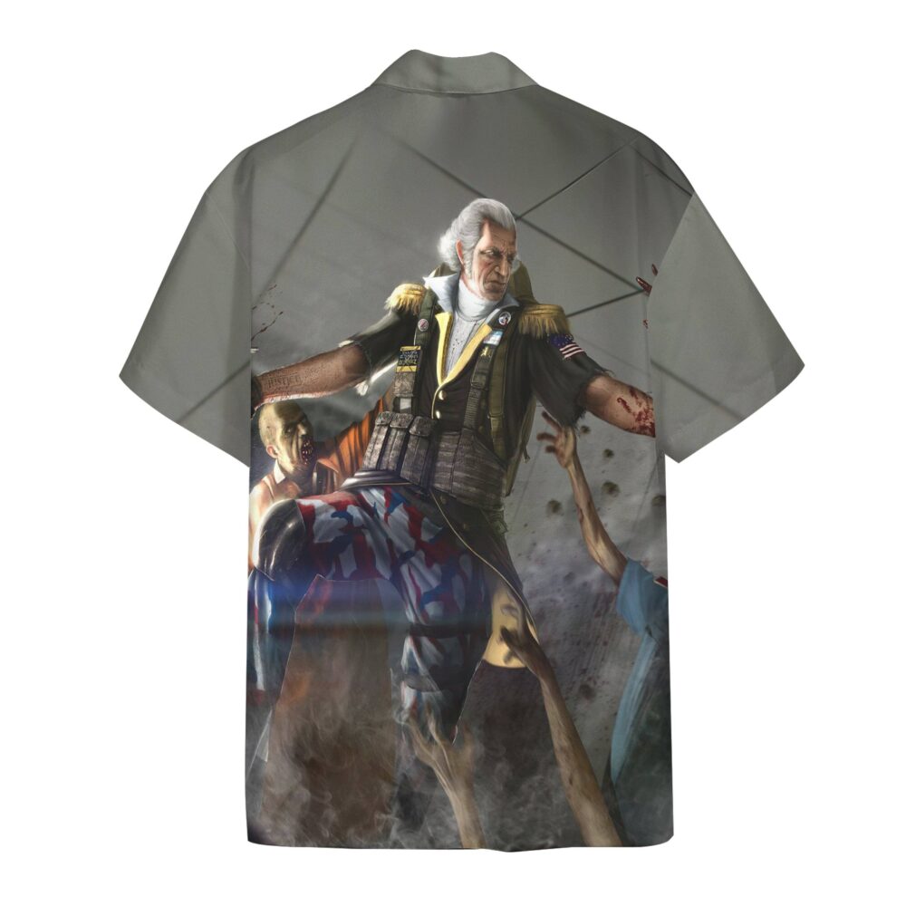 George Washington Zombie Hunter Custom Short Sleeve Shirt