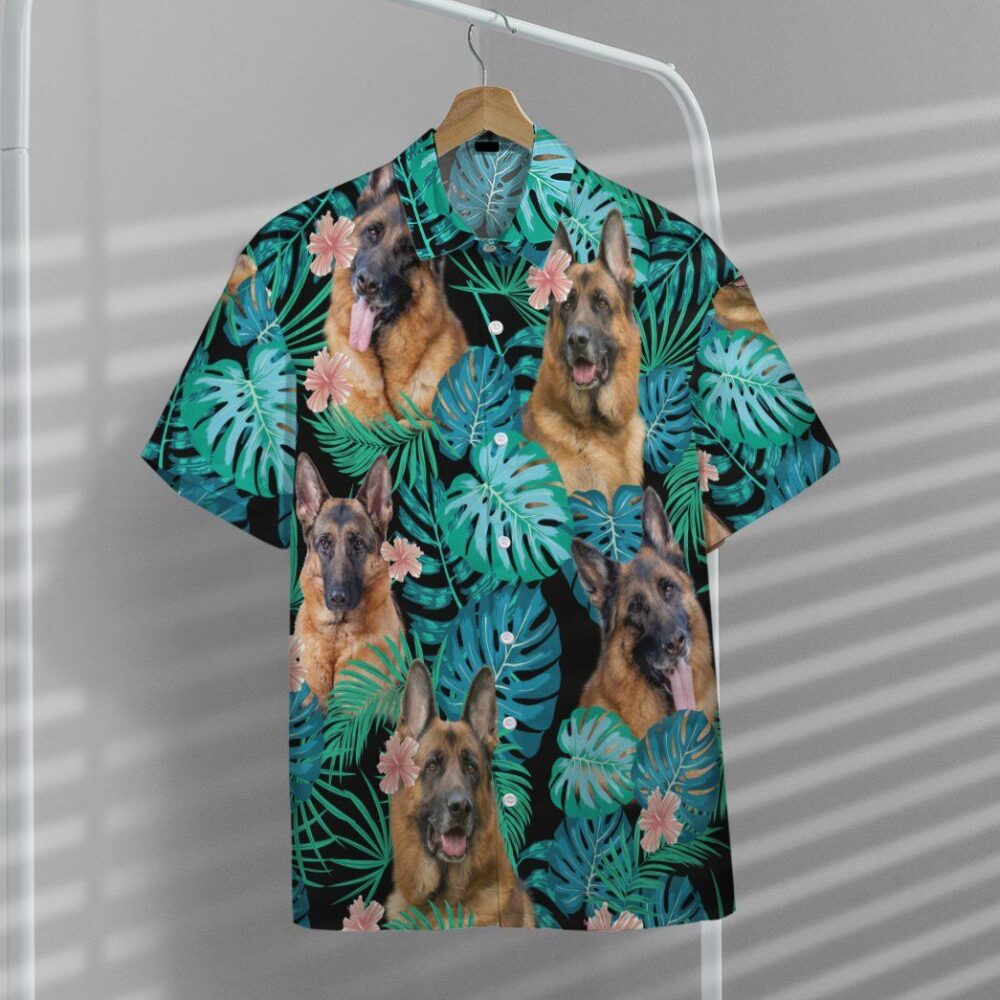 German Shepherd Dog Summer Custom Short Sleeve Shirt