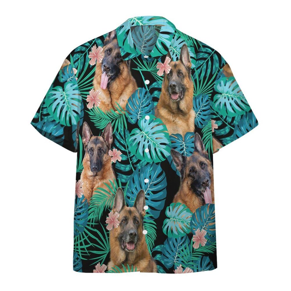 German Shepherd Dog Summer Custom Short Sleeve Shirt