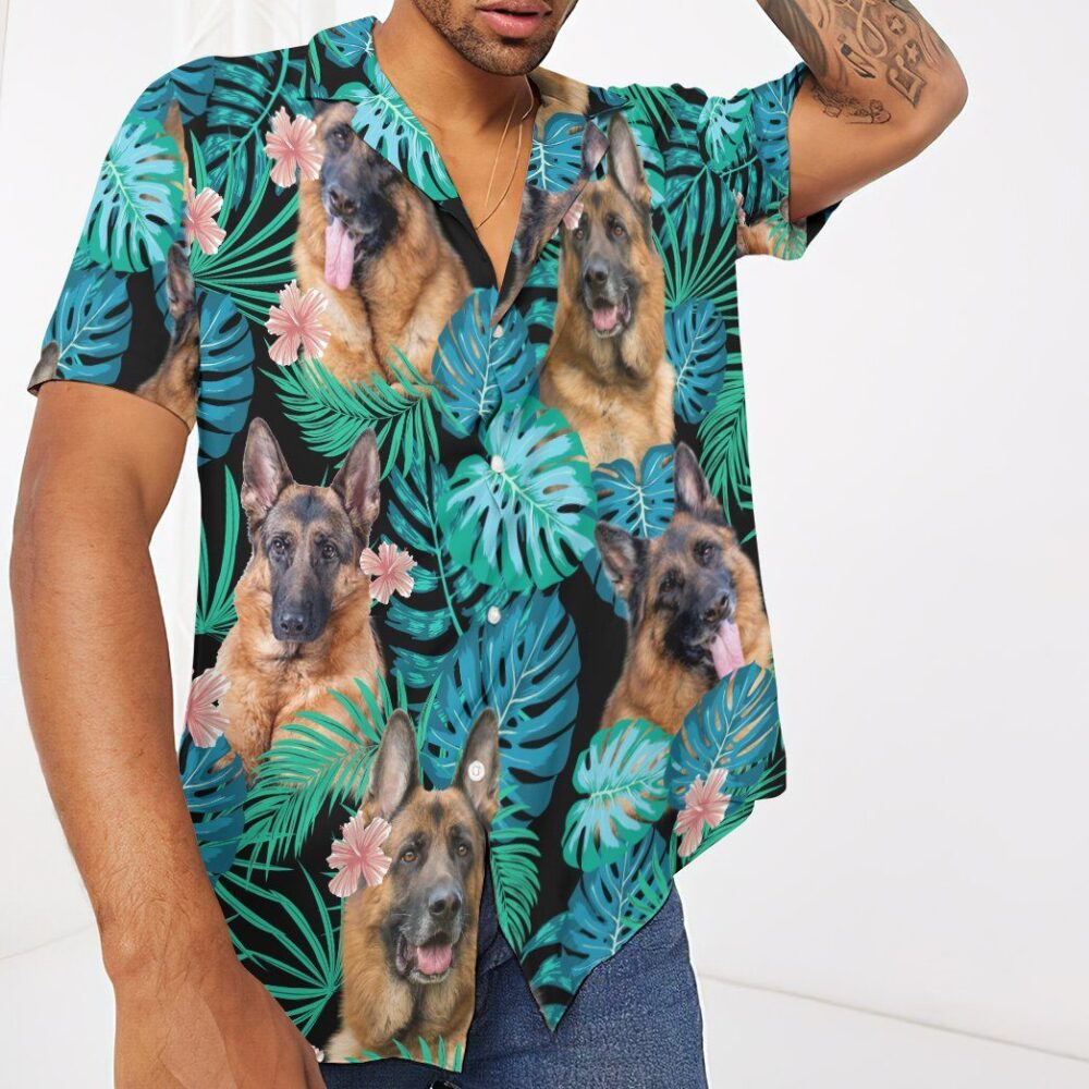 German Shepherd Dog Summer Custom Short Sleeve Shirt