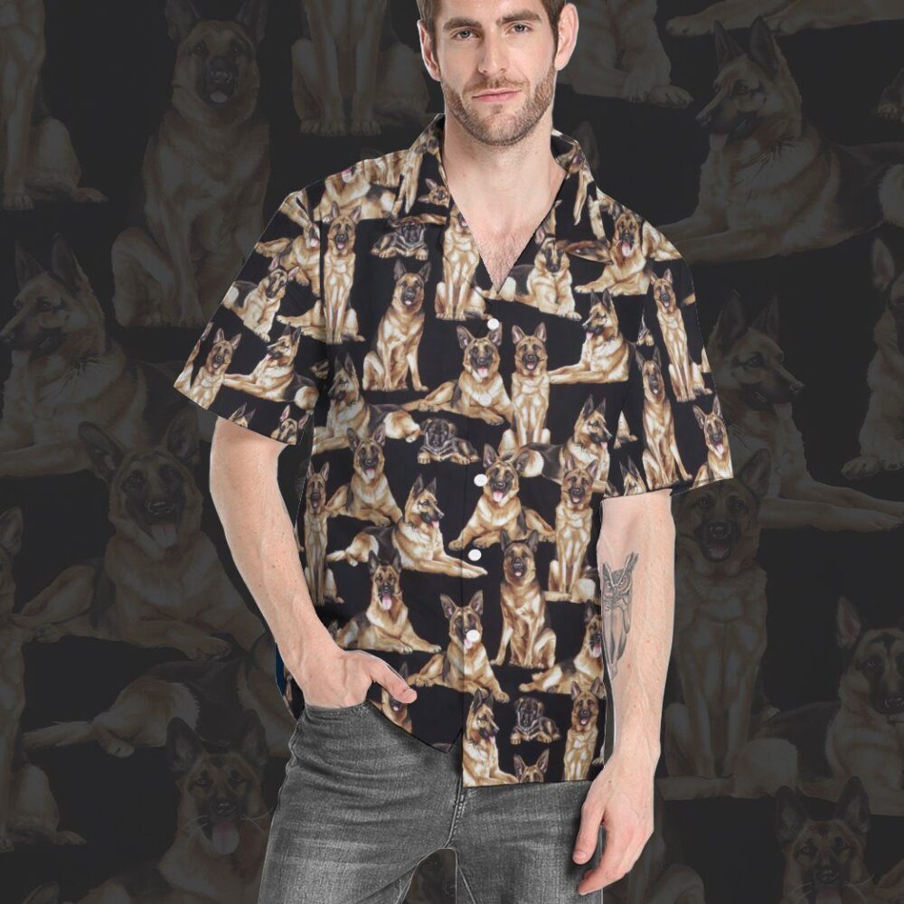 German Shepherd Dogs Custom Hawaii Shirt