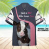 Girl Loves Cow Custom Name Hawaii Shirt Aqu6S