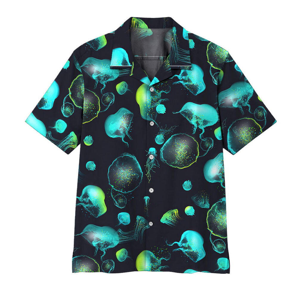 Glowing Jellyfish Hawaii Shirt