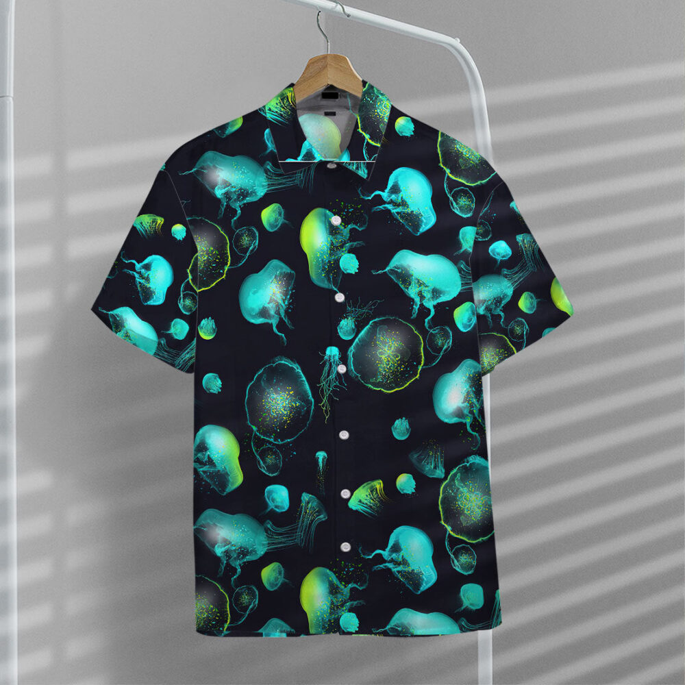 Glowing Jellyfish Hawaii Shirt