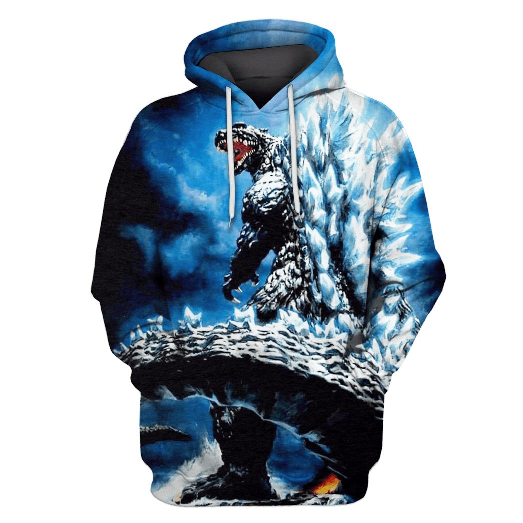 Godzilla All Over Print Custom Hoodie Apparel