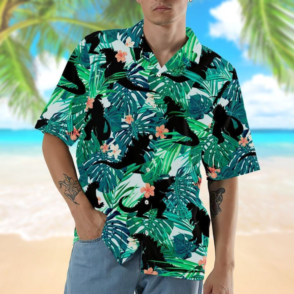 Godzillla Custom Hawaii Shirt