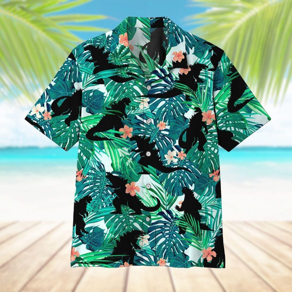 Godzillla Custom Hawaii Shirt