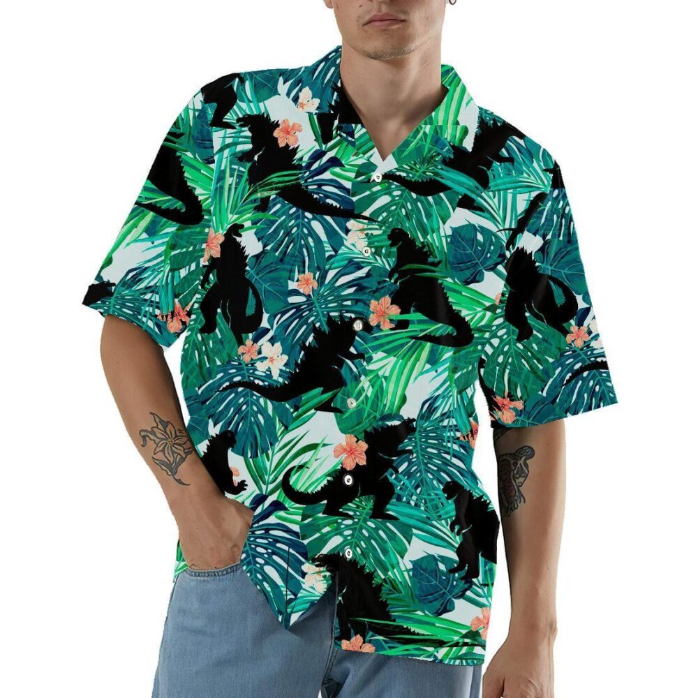 Godzillla Custom Hawaii Shirt