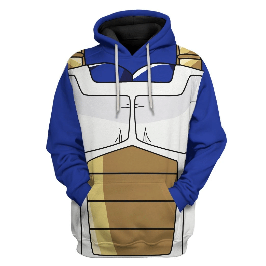 Goku Vegeta Saiyan Battle Armor Dragon Ball Z Custom Hoodie Apparel