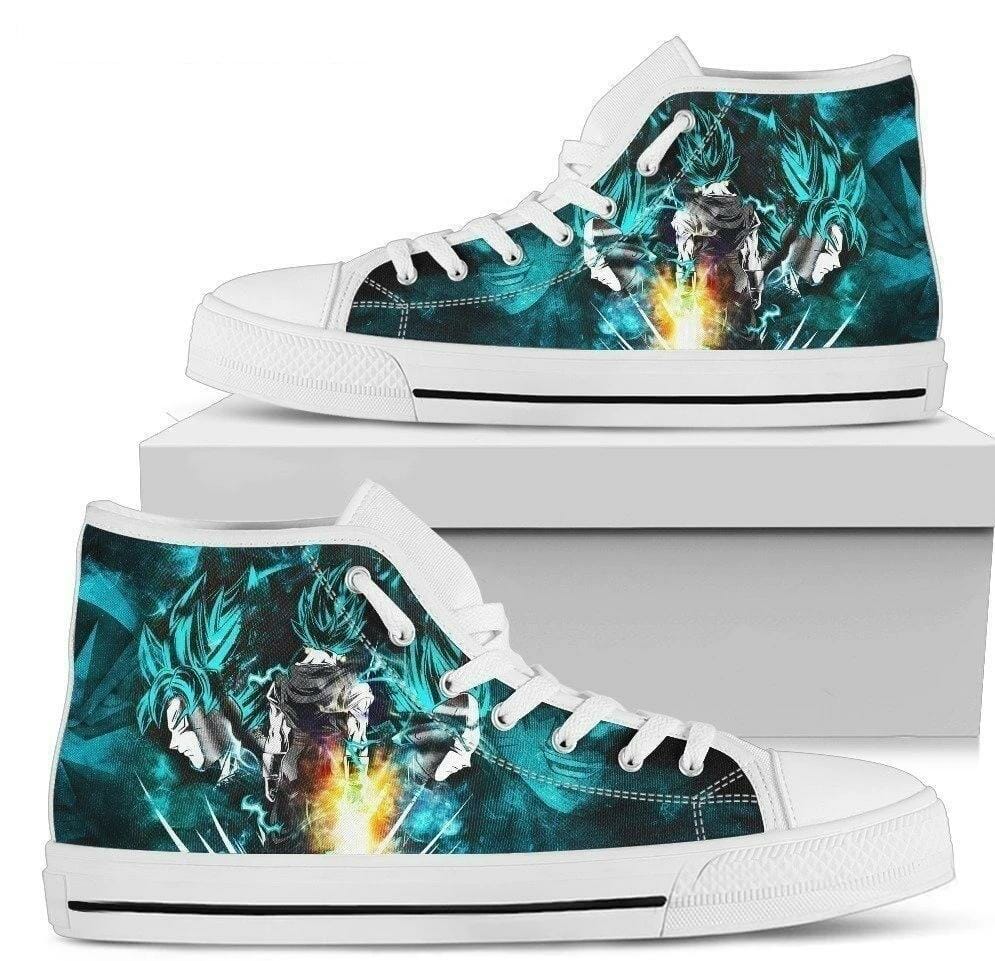 Goku Vs Vegeta Sneakers High Top Shoes Anime Fan Gift