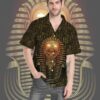 Golden Pharaoh Custom Short Sleeves Shirt Dcee9