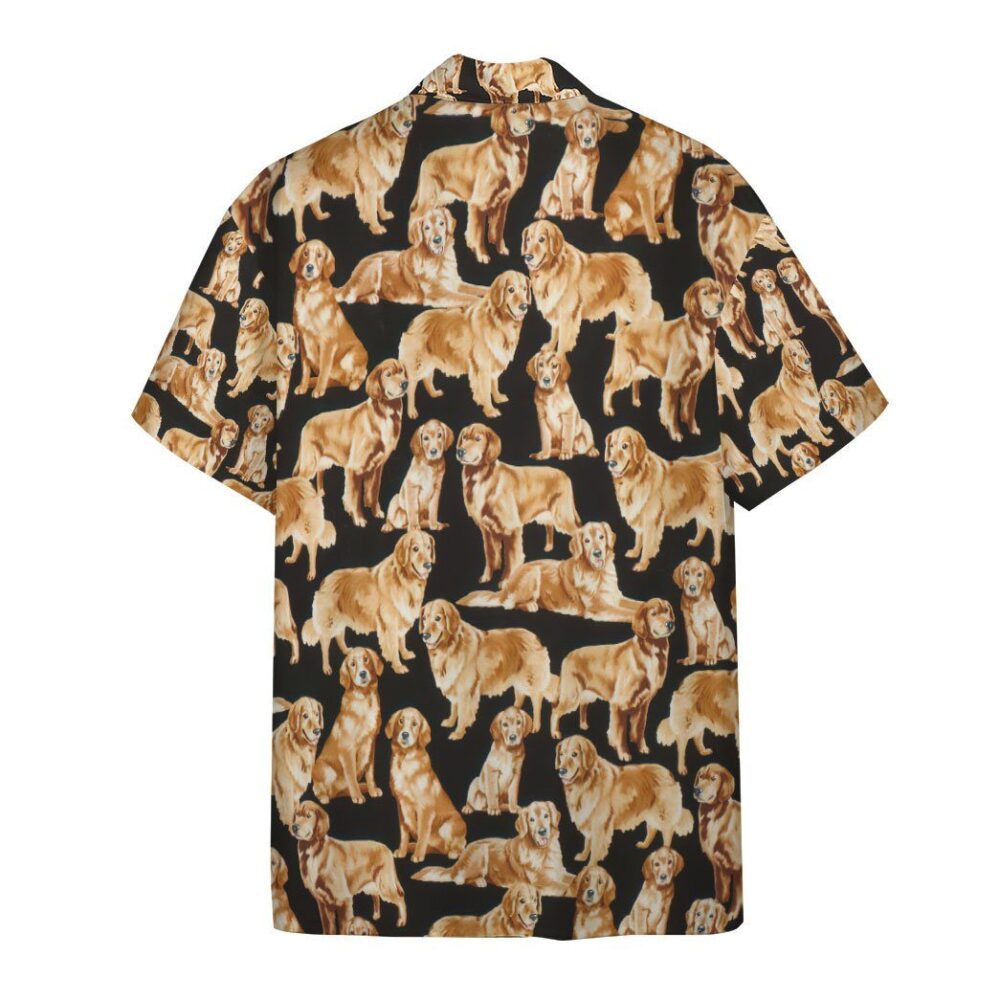 Golden Retriever Dogs Custom Hawaii Shirt