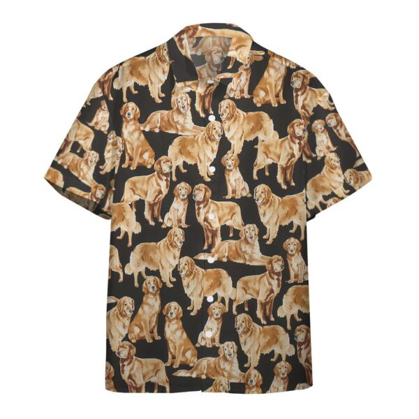 Golden Retriever Dogs Custom Hawaii Shirt