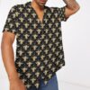 Golden Royal Bees In Black Custom Hawaii Shirt B3Tow