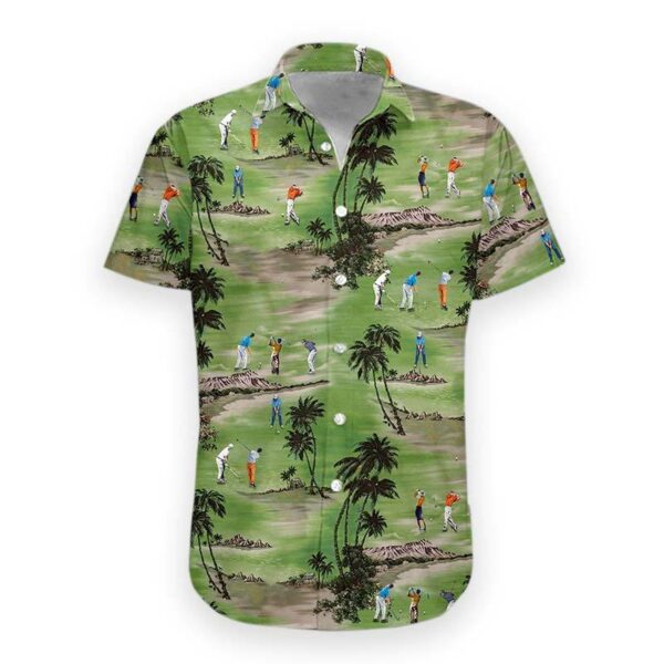 Golf Buttun Up Hawaii Shirt