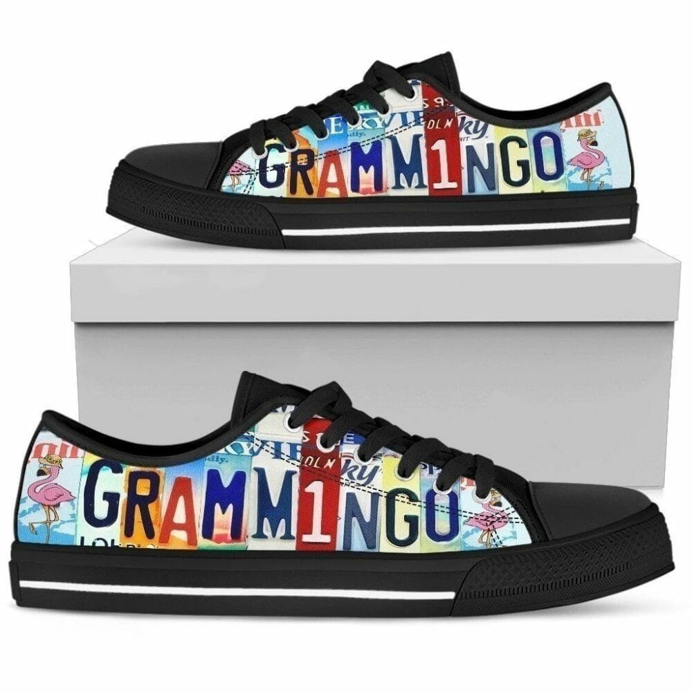 Grammingo Funny Grandma Flamingo Lover Women Sneakers