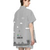 Gray 8Bit Luigi Custom Short Sleeves Shirt Hjqao