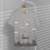 Gray 8Bit Mario Custom Short Sleeves Shirt Rlevh