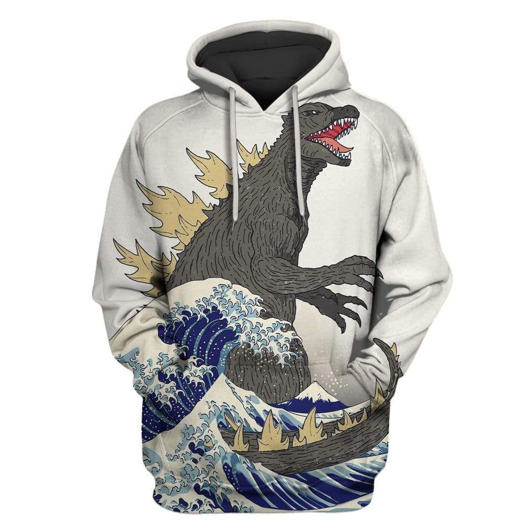 Great godzilla off kanagawa Custom T-Shirt Hoodie Apparel