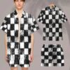 Grunge Chess Board Custom Hawaii Shirt Fo1Cd