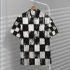 Grunge Chess Board Custom Hawaii Shirt Ido65