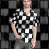 Grunge Chess Board Custom Hawaii Shirt Kjrv2